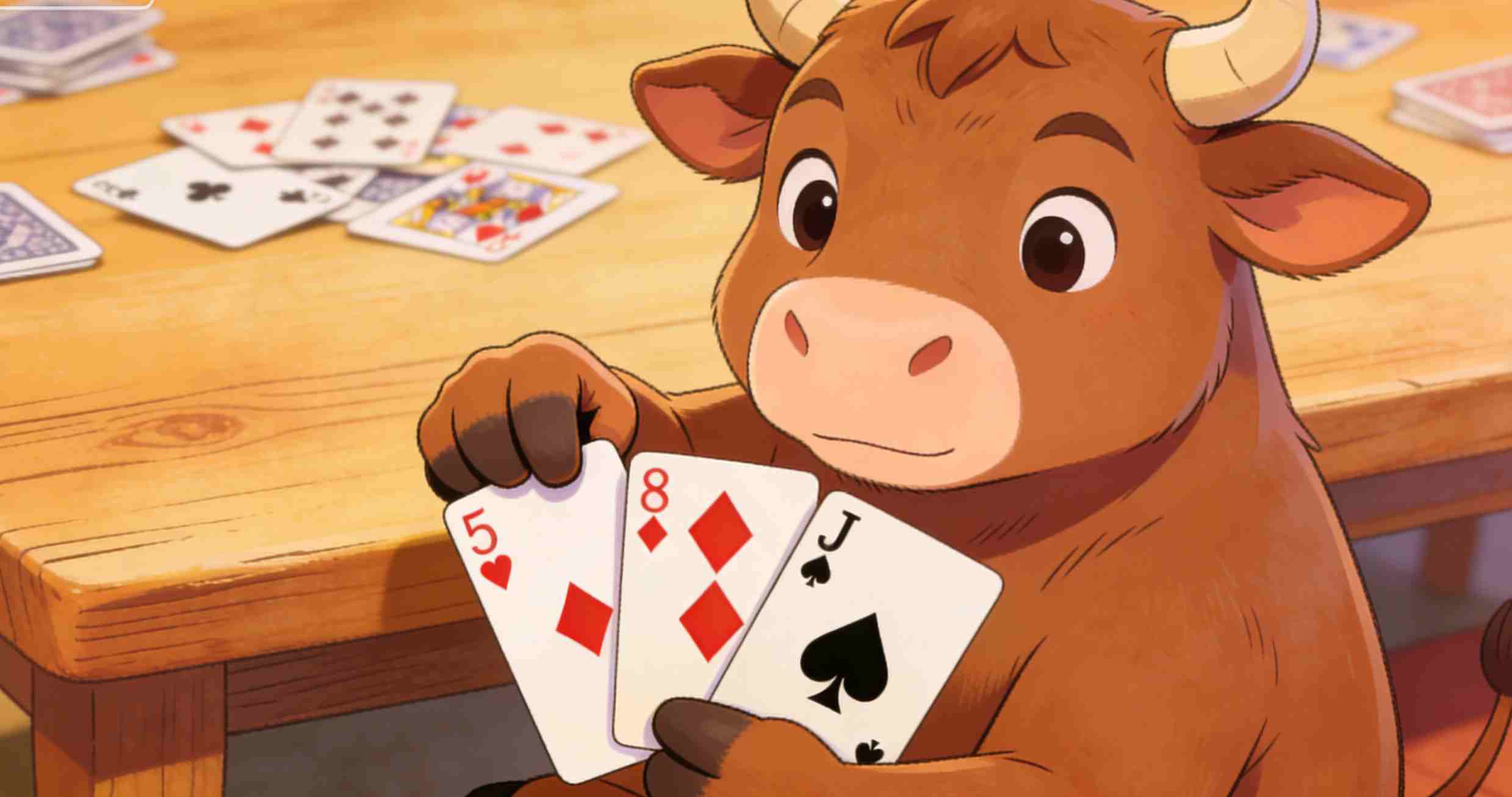 “你玩牛牛像数独高手。”的确，我的每一步都有习惯性的判断。